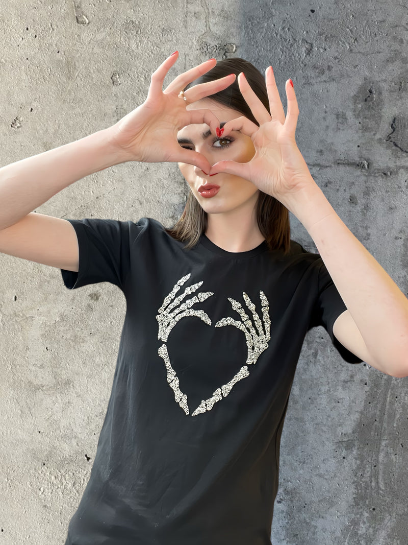 Any Old Iron Skull Heart T-Shirt