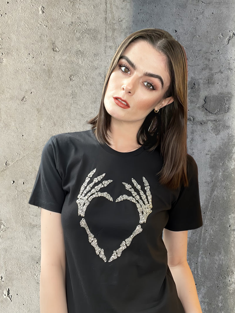 Any Old Iron Skull Heart T-Shirt