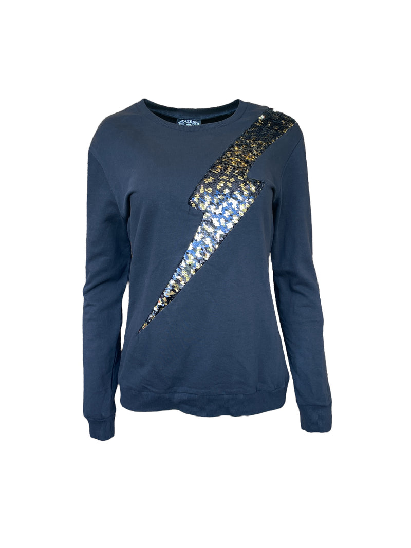 Any Old Iron Men's Golden Lightning Leopard Sweatshirt