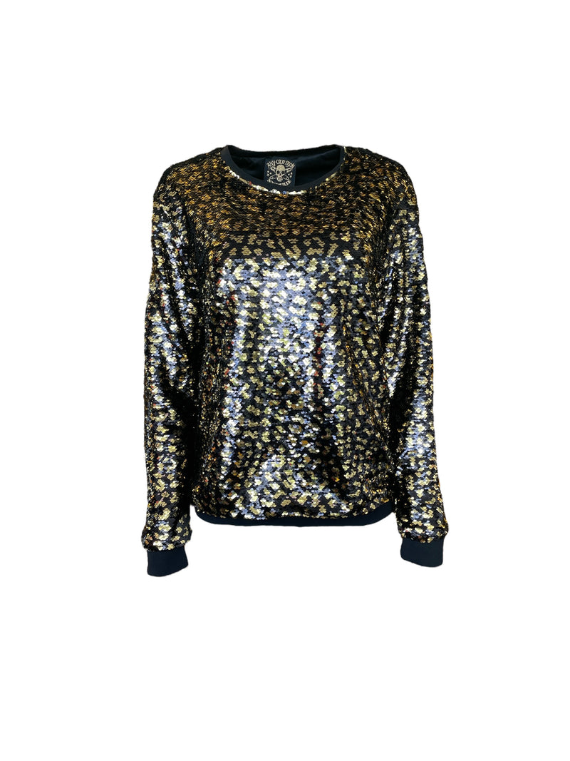 Any Old Iron Golden Leopard Sweatshirt