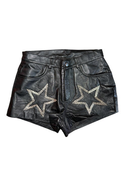Any Old Iron Leather Star Shorts