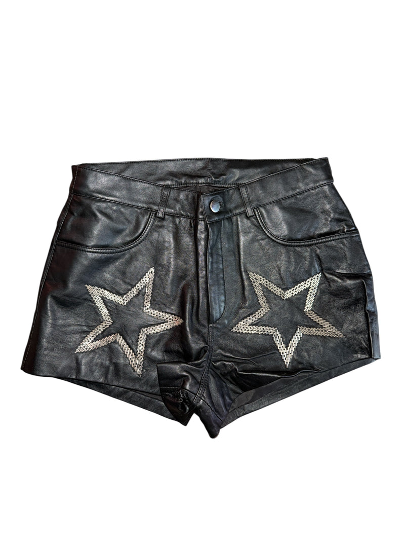 Any Old Iron Leather Star Shorts