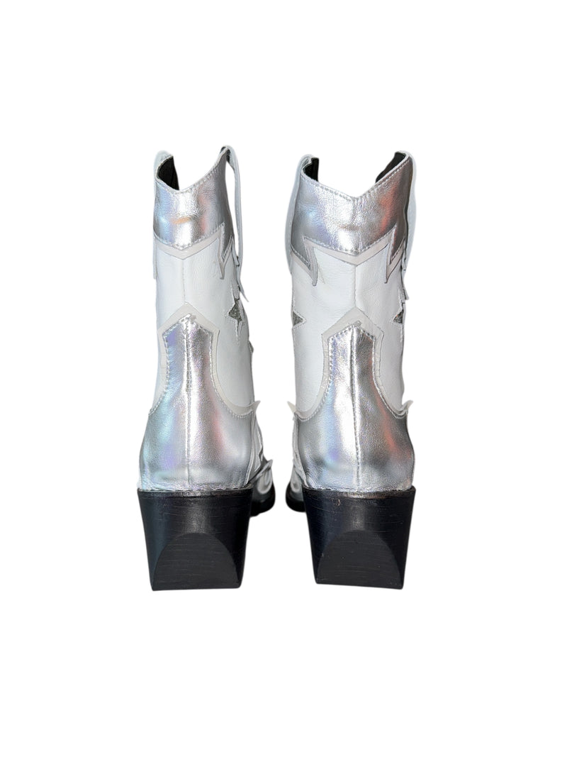 Any Old Iron White Rodeho Boots
