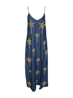 Any Old Iron Denim Golden Star Dress