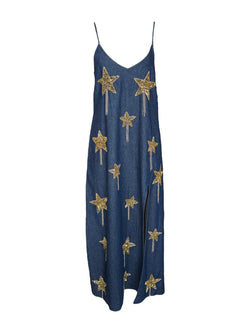 denim dress with stars Made For Celebrating Star Denim Dress Dales Clothing Inc