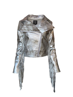 Any Old Iron Silver Croc Moto
