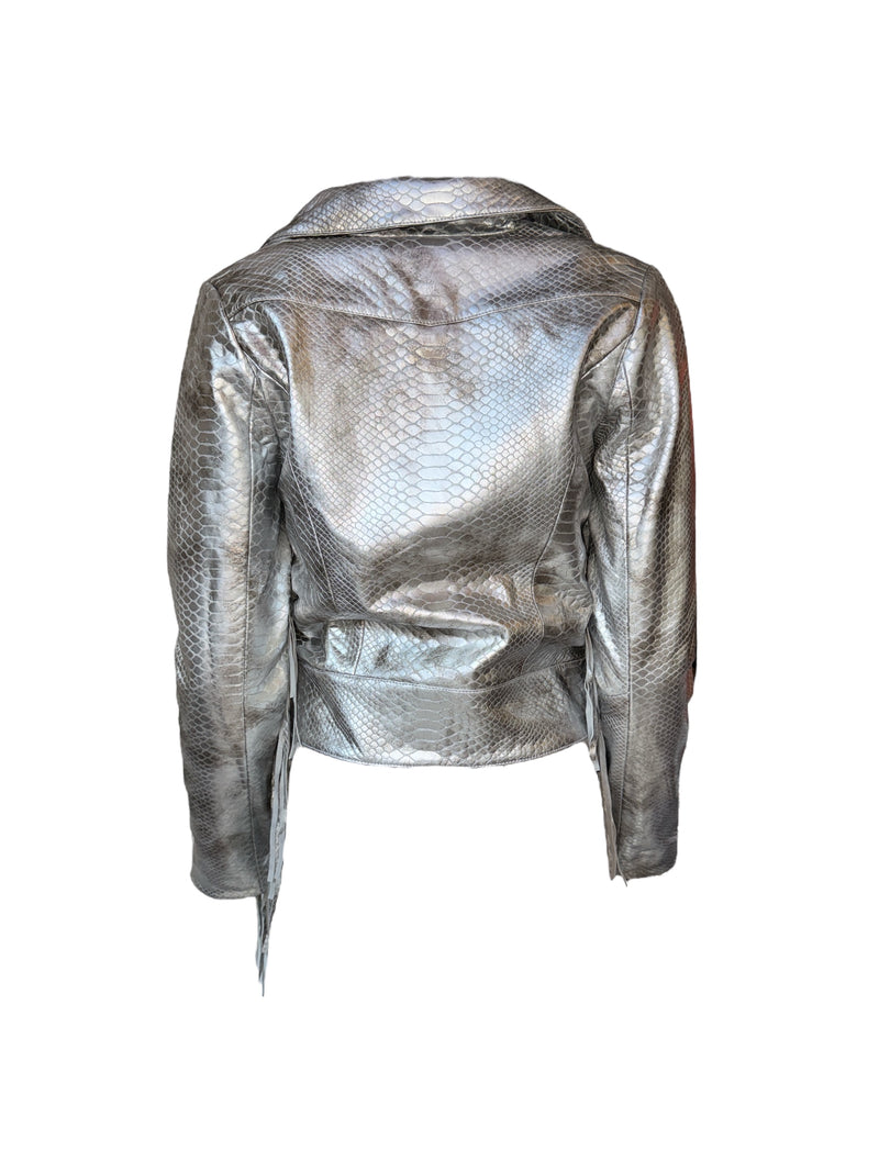Any Old Iron Silver Croc Moto