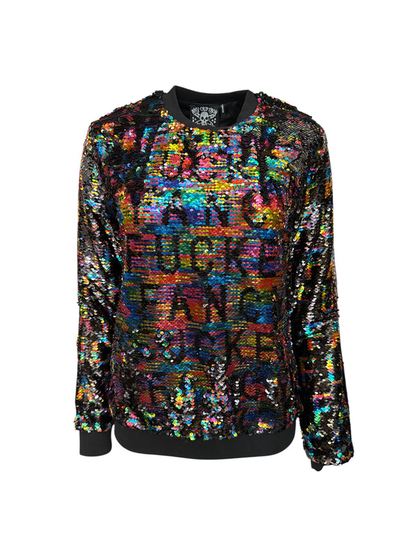 Cualquier vieja sudadera con lentejuelas de hierro Fancy Fucker