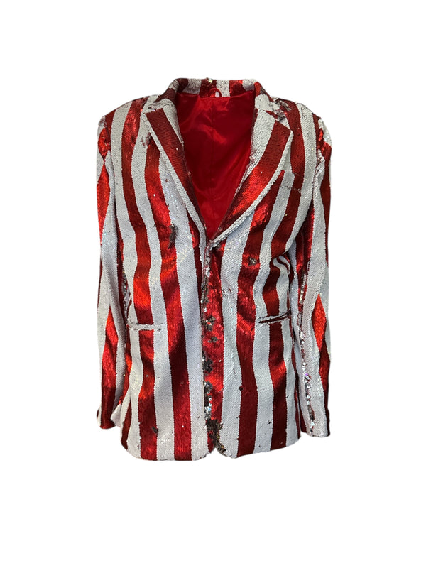 Any Old Iron Men's Red Stripped Suit