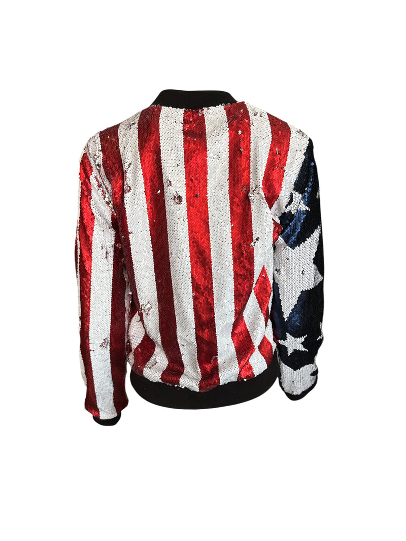 Any Old Iron Stars and Stripes Bomber Jacket