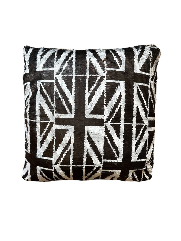 Any Old Iron Black Jack Cushion