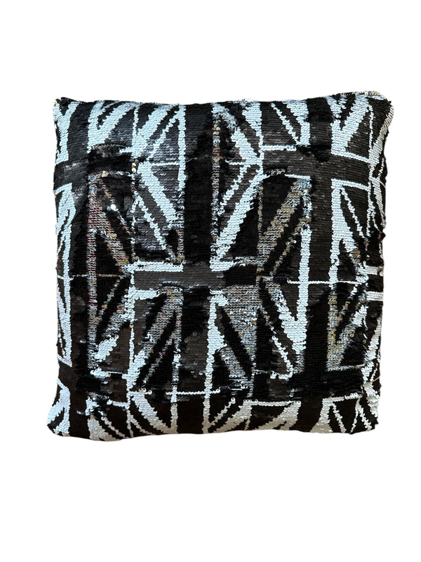 Any Old Iron Black Jack Cushion