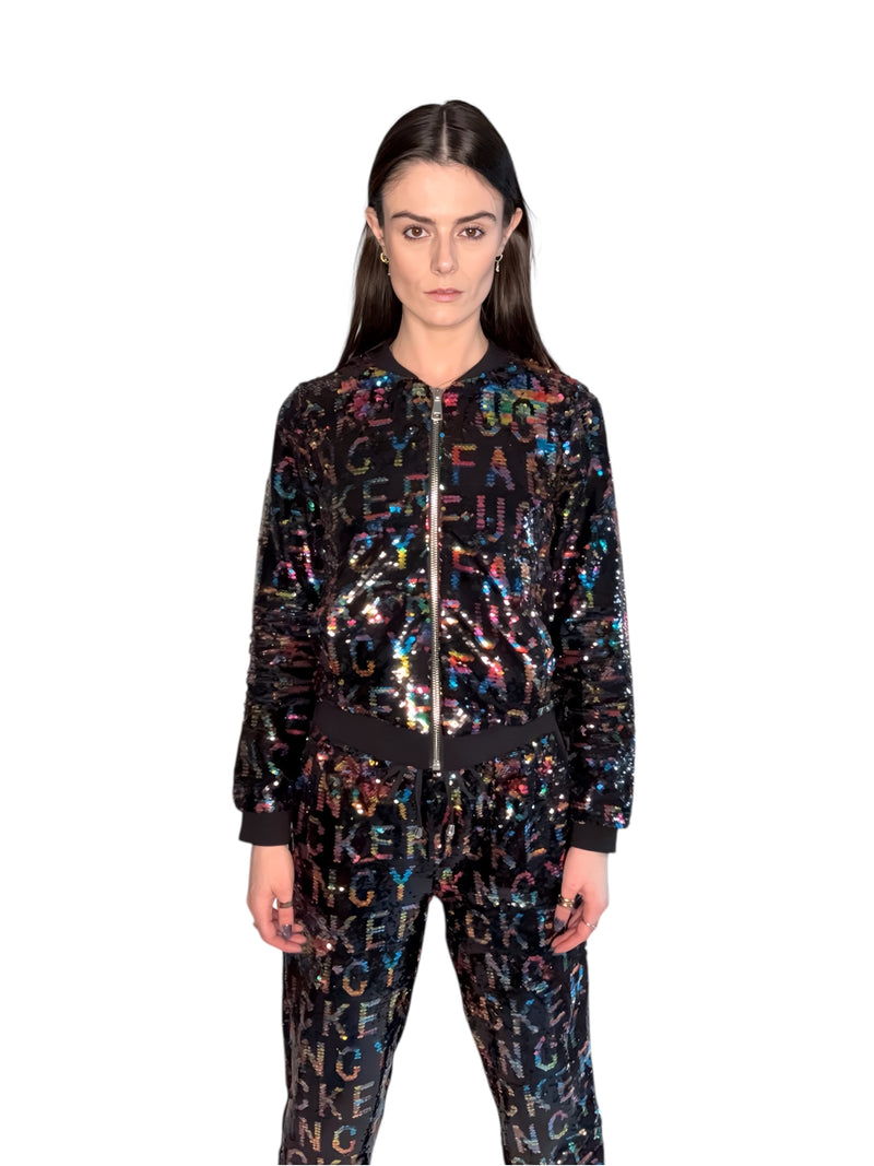 Any Old Iron Rainbow Fancy Fucker Bomber Jacket