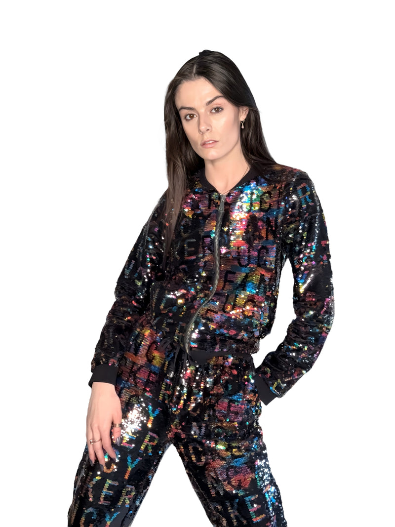 Any Old Iron Rainbow Fancy Fucker Bomber Jacket