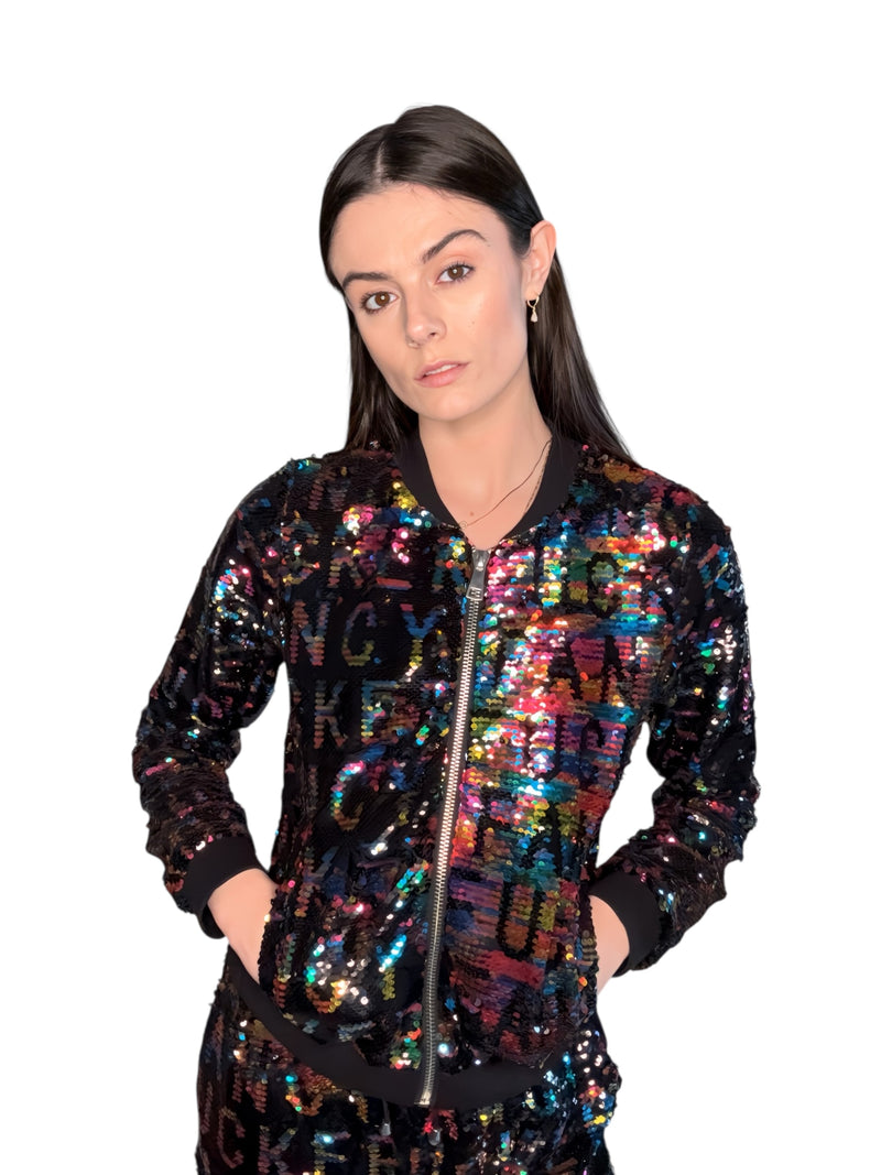 Any Old Iron Rainbow Fancy Fucker Bomber Jacket