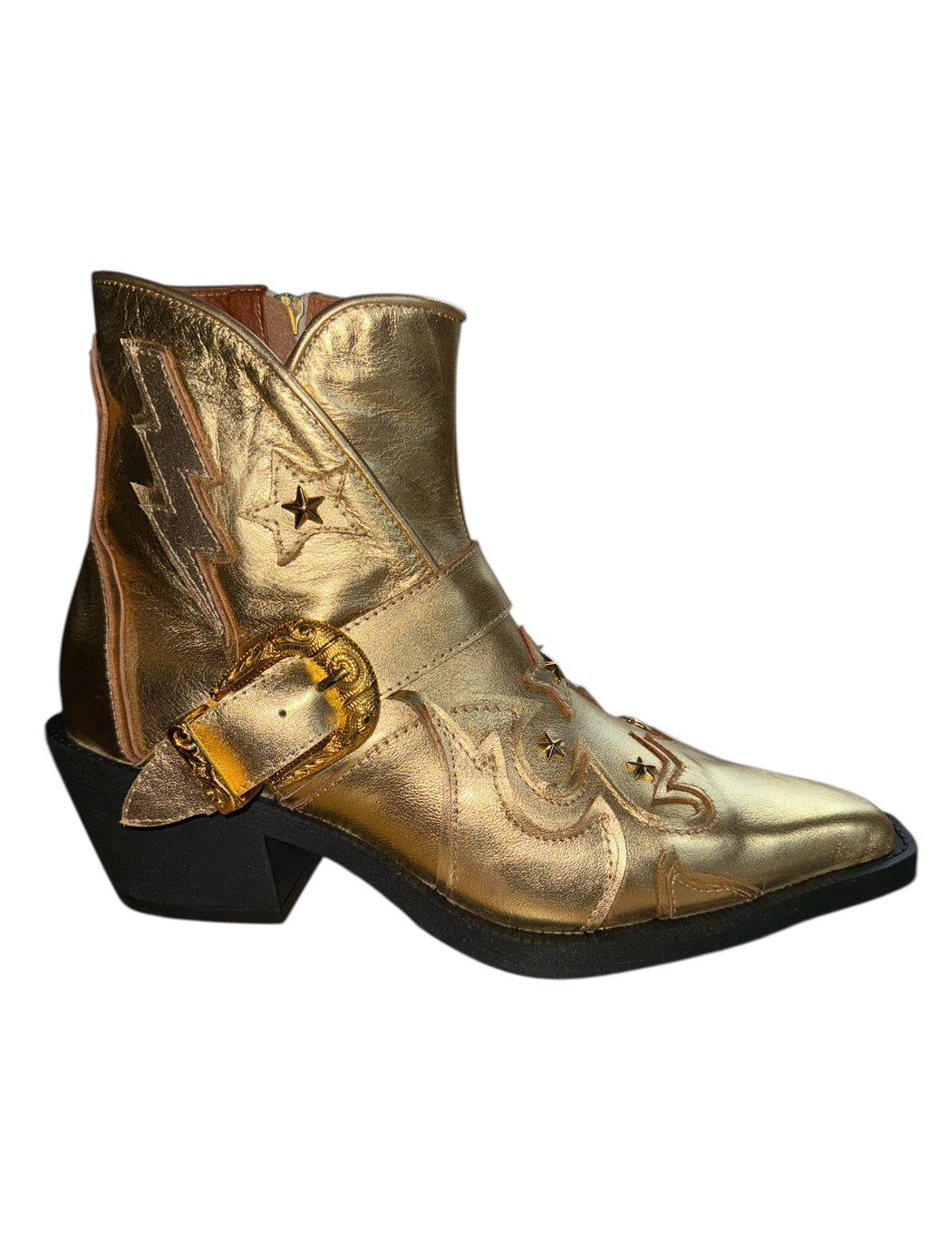 gold fancy dress boots Any Old Iron Nancy 41 Loafers