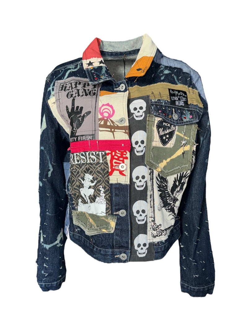 Any Old Iron X Red Mutha Distress To Impress Denim Jacket