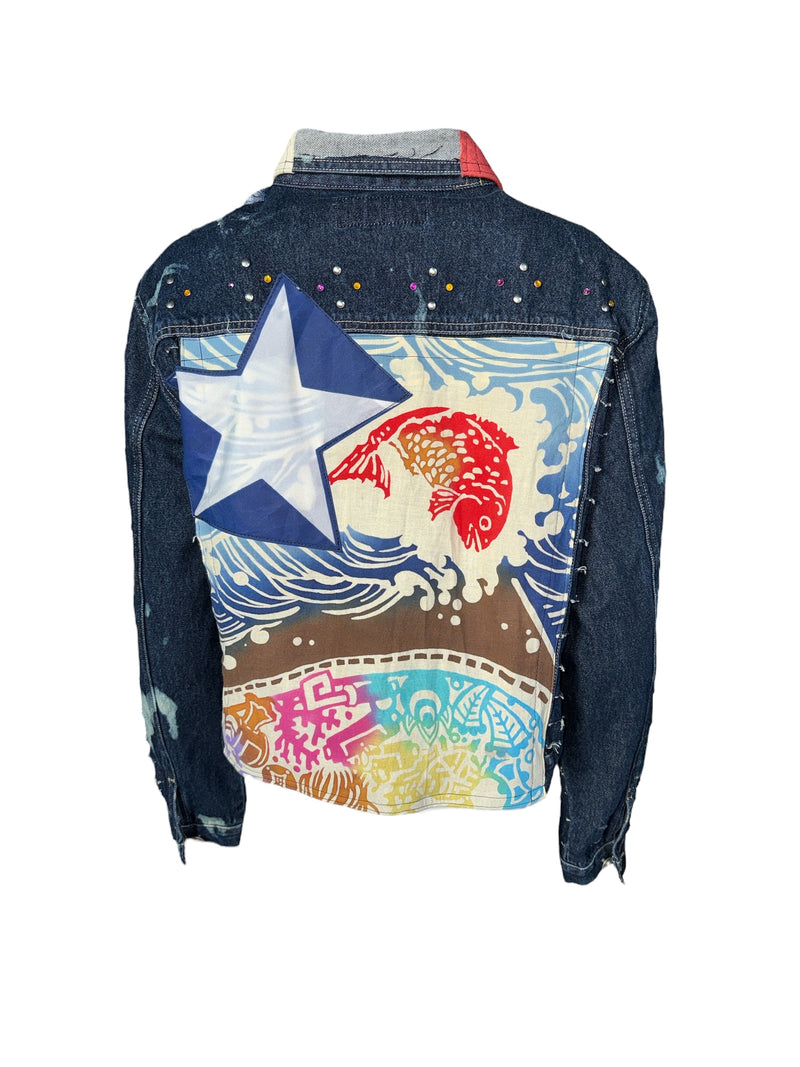 Any Old Iron X Red Mutha Distress To Impress Denim Jacket