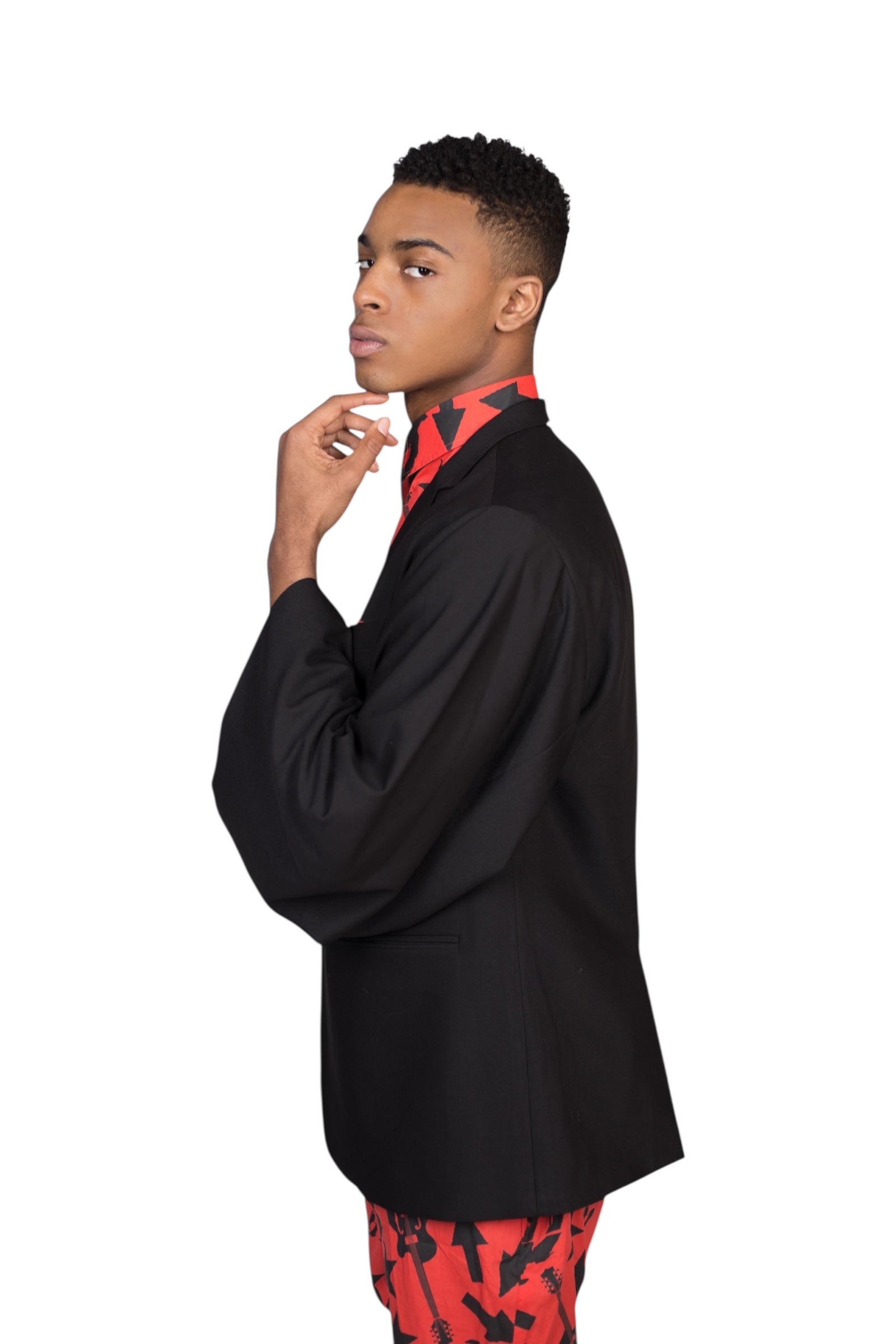 women's short sleeve black dress Red Blazer Dress | SEO Red Blazer Dress main image 1
