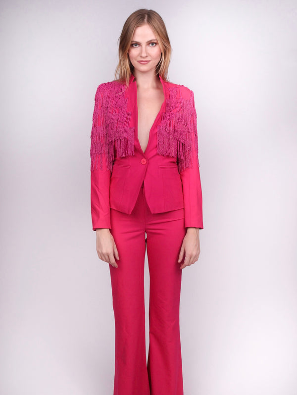 Cualquier viejo traje con flecos rosa hierro