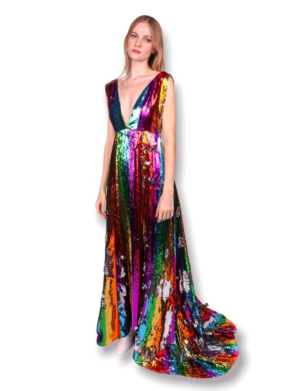 Any Old Iron Rainbow Gown