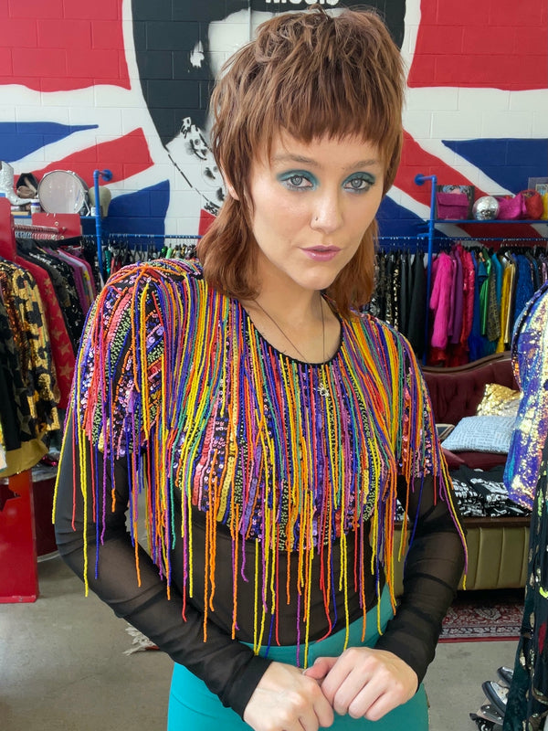Any Old Iron Rainbow Rickrack Top