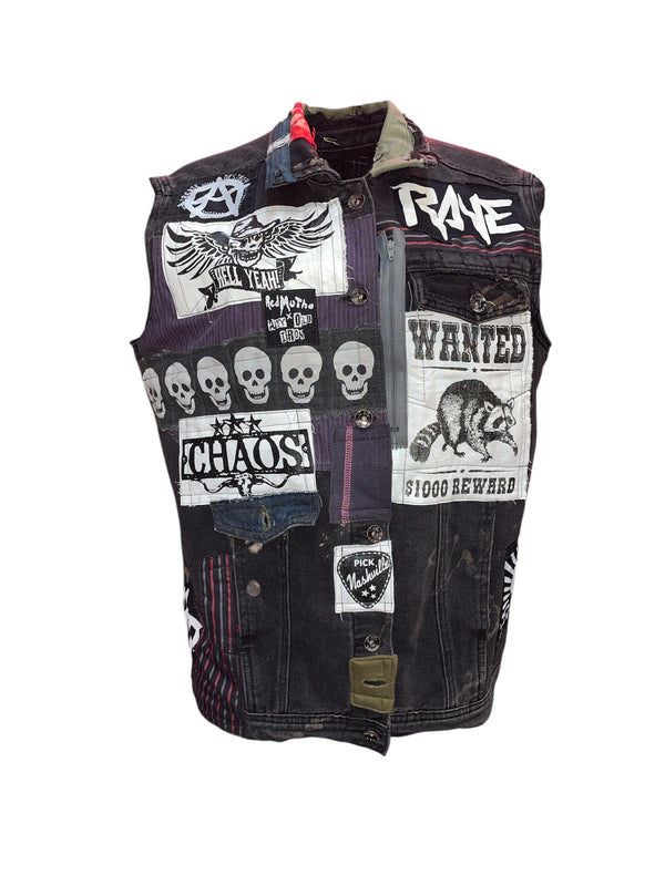 Any Old Iron X Red Mutha Men's Rave Denim Vest