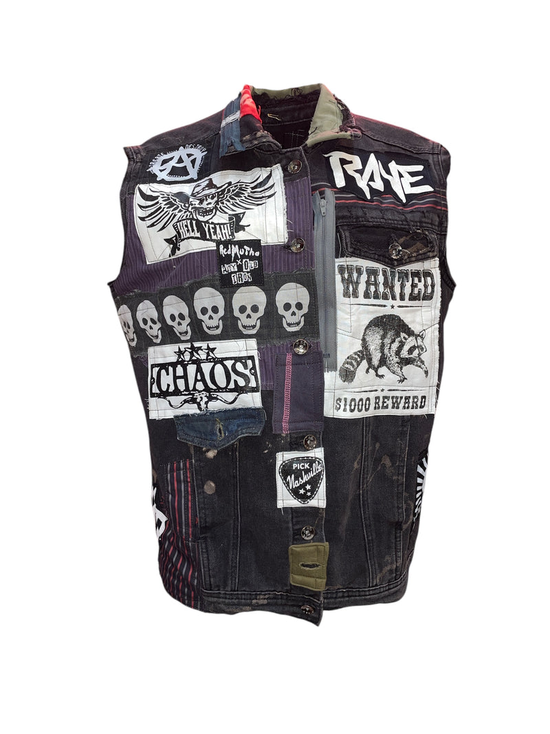 Any Old Iron X Red Mutha Men's Rave Denim Vest