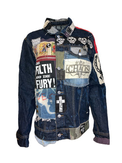 Any Old Iron X Red Mutha Filth and the Fury Jean Jacket