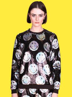 Any Old Iron x Smiley Iridescent Sweatshirt