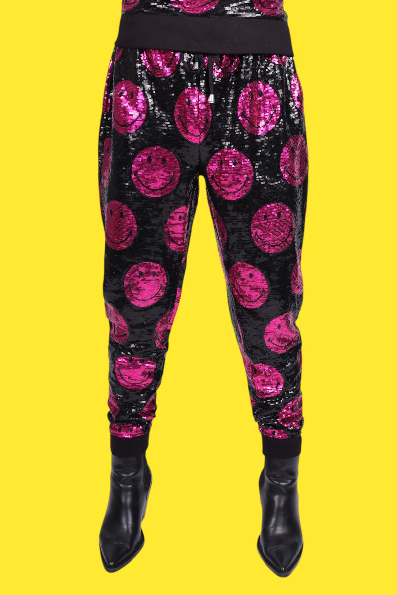 Any Old Iron x Smiley Men's Pink Joggers