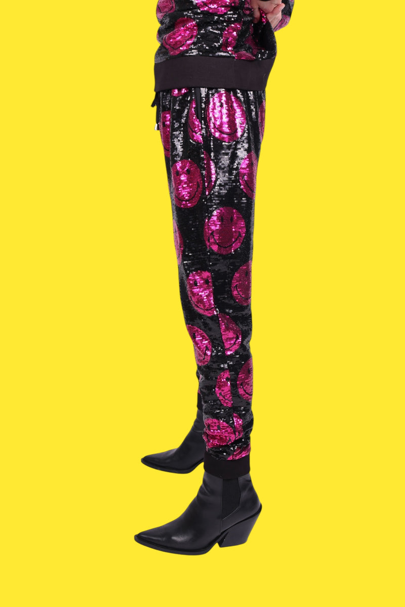 Any Old Iron x Smiley Men's Pink Joggers