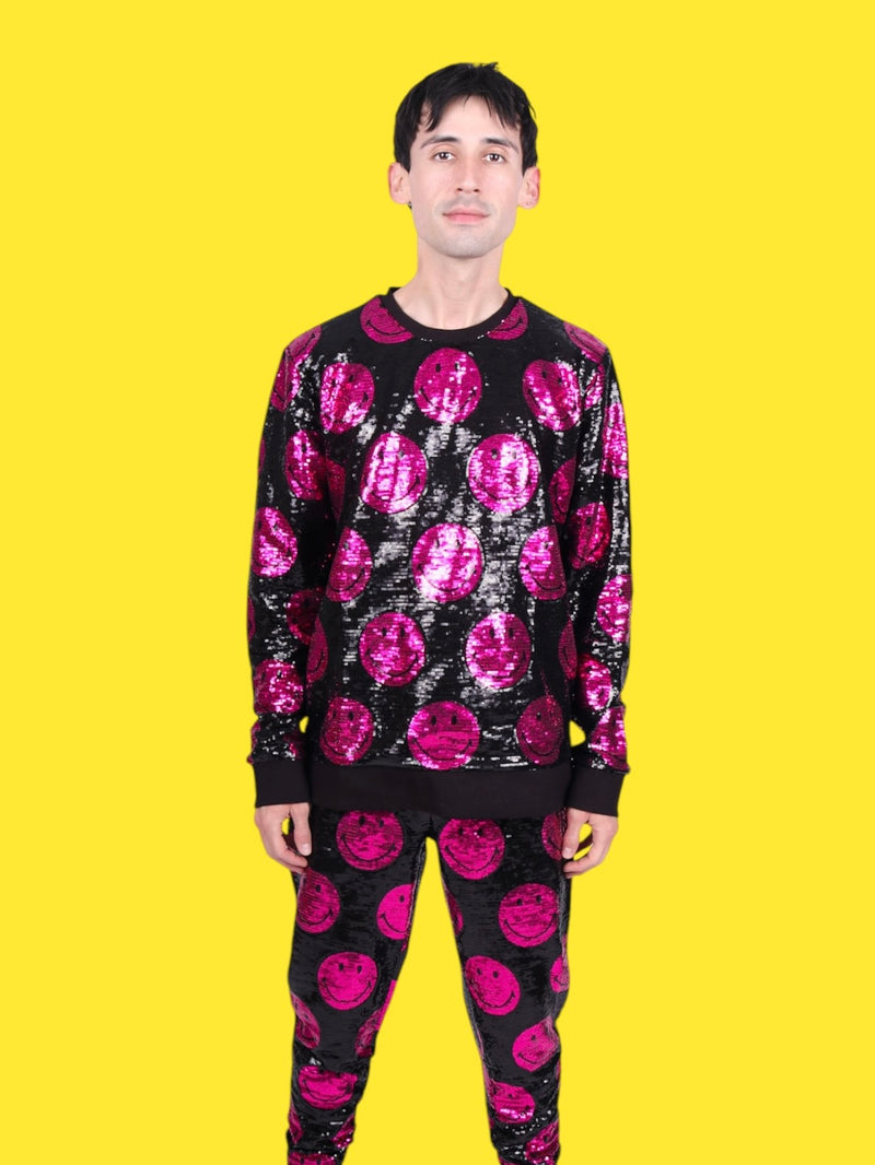 Any Old Iron x Smiley Men's Pink Joggers