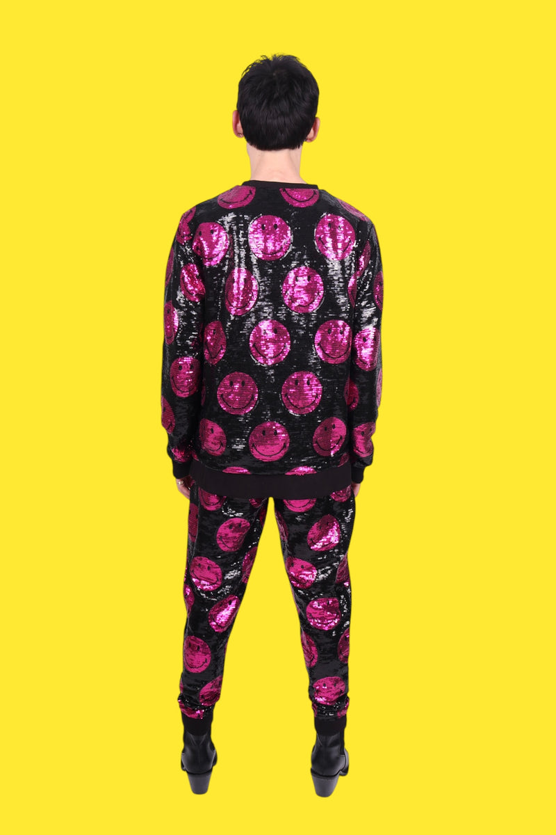 Any Old Iron x Smiley Men's Pink Joggers