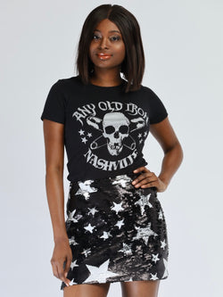 Any Old Iron Sparkle Star Skirt
