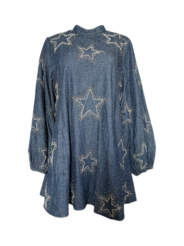 Any Old Iron Starburst Denim Dress
