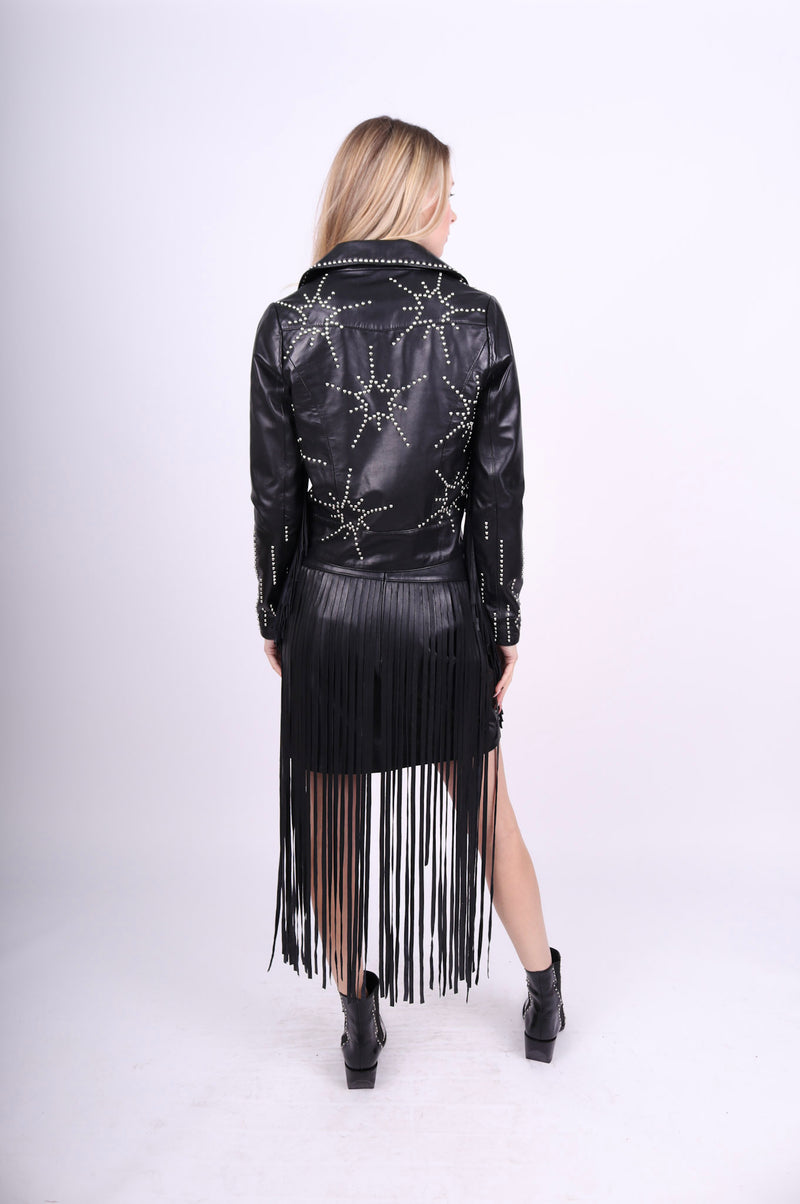 Any Old Iron Starburst Leather Jacket