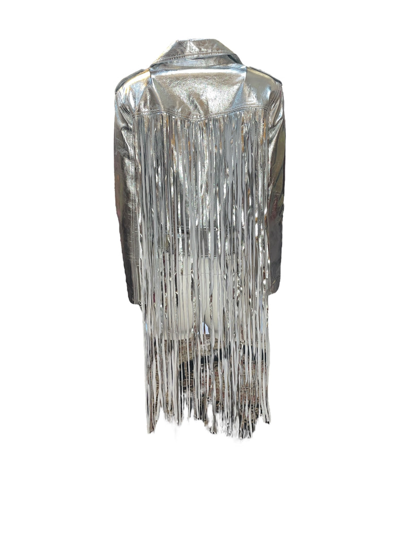 Any Old Iron Super Silver Fringe Moto Jacket