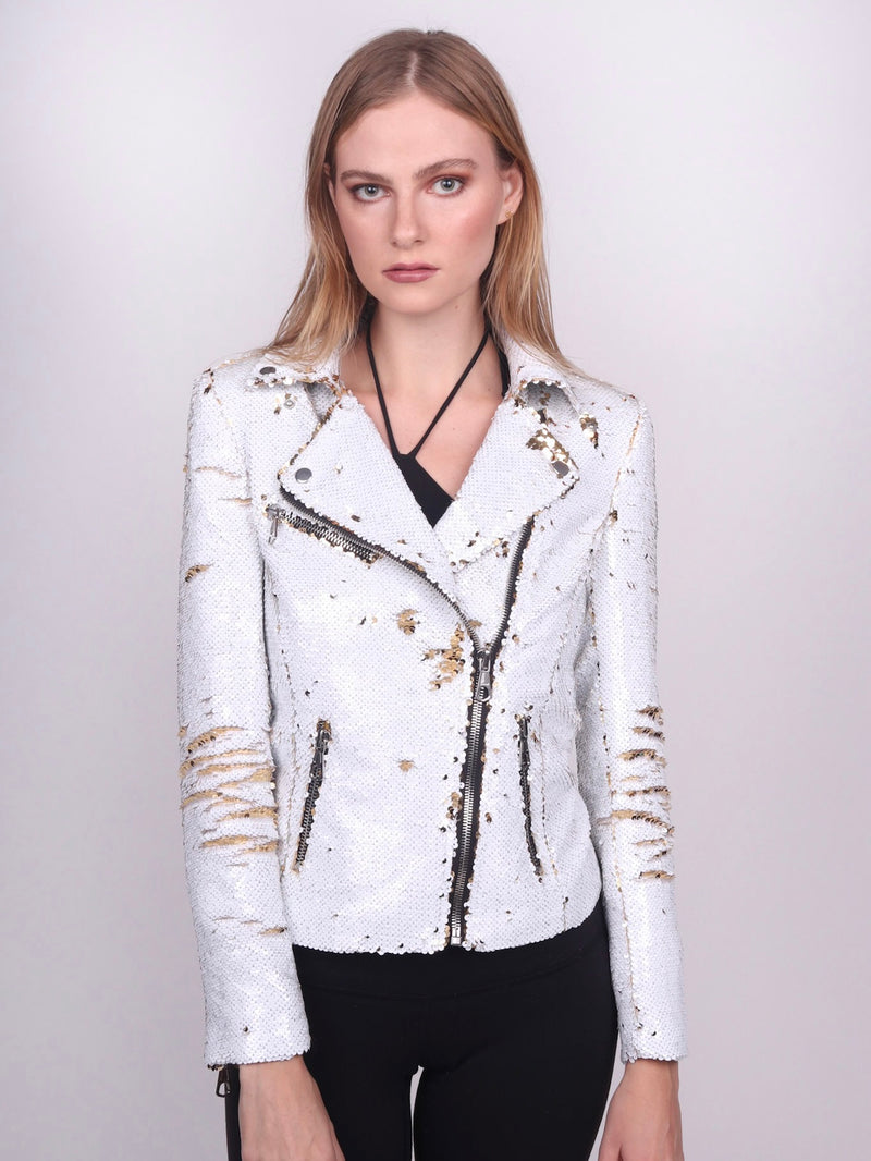 Any Old Iron White & Gold Moto