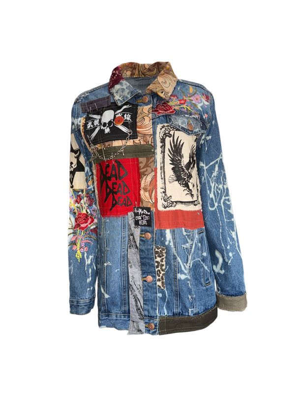 Any Old Iron X Red Mutha Monkey Bird Jean Jacket