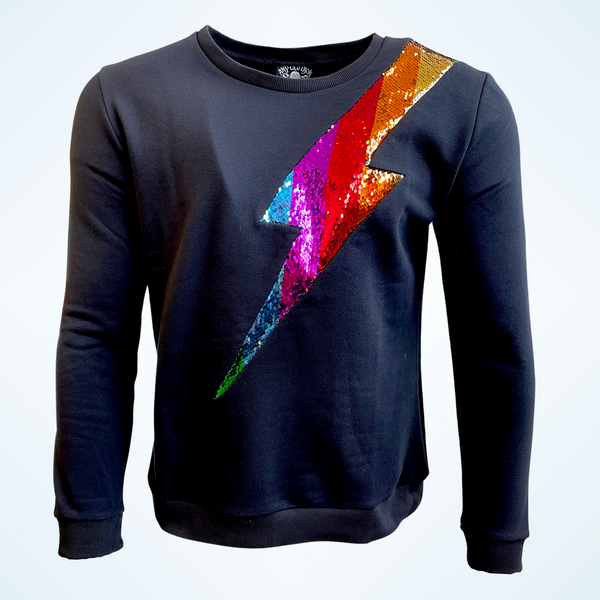 Any Old Iron Men's Rainbow Silver Lightning Sweatshirt