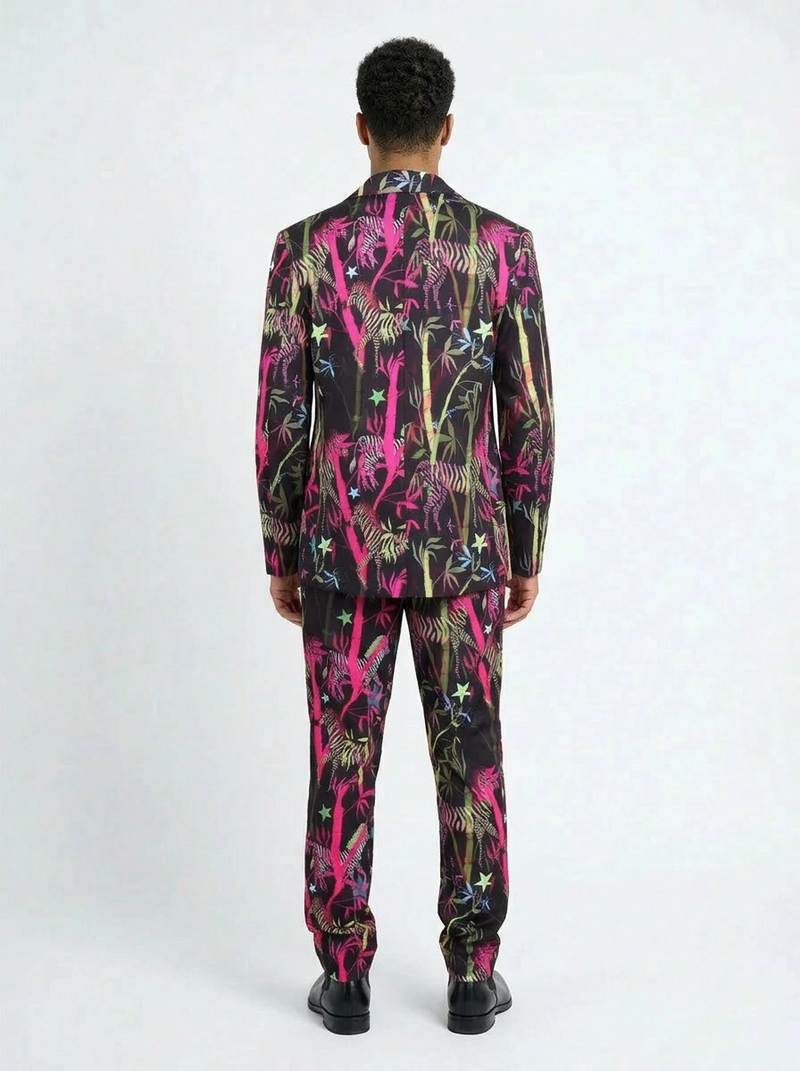 Any Old Iron Men's Zebra Mohawk Suit