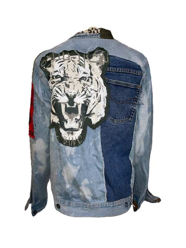 Any Old Iron X Red Mutha Cat's Meow Jean Jacket