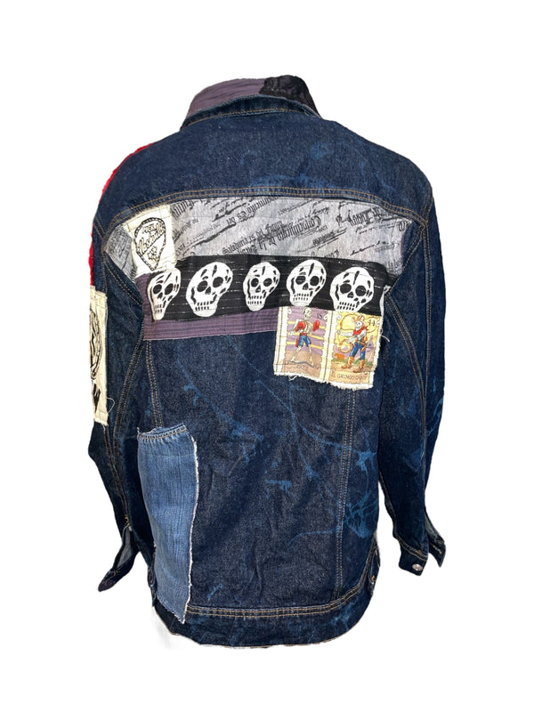 Any Old Iron X Red Mutha Filth and the Fury Jean Jacket