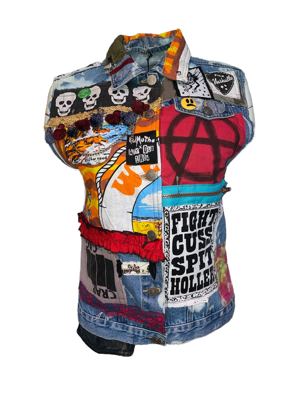Any Old Iron X Red Mutha Motherland Denim Vest