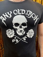 Any Old Iron Mens White Roses T-Shirt