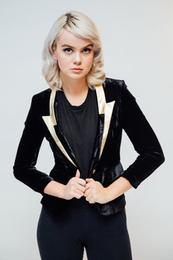 Any Old Iron Velvet Bowie Jacket