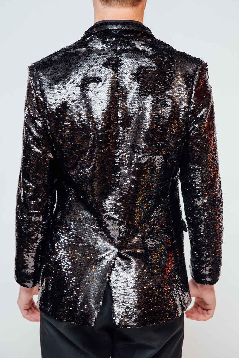 Any Old Iron Black Sequin Jacket