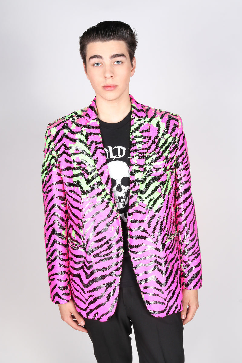 Any Old Iron Neon Zebra Jacket