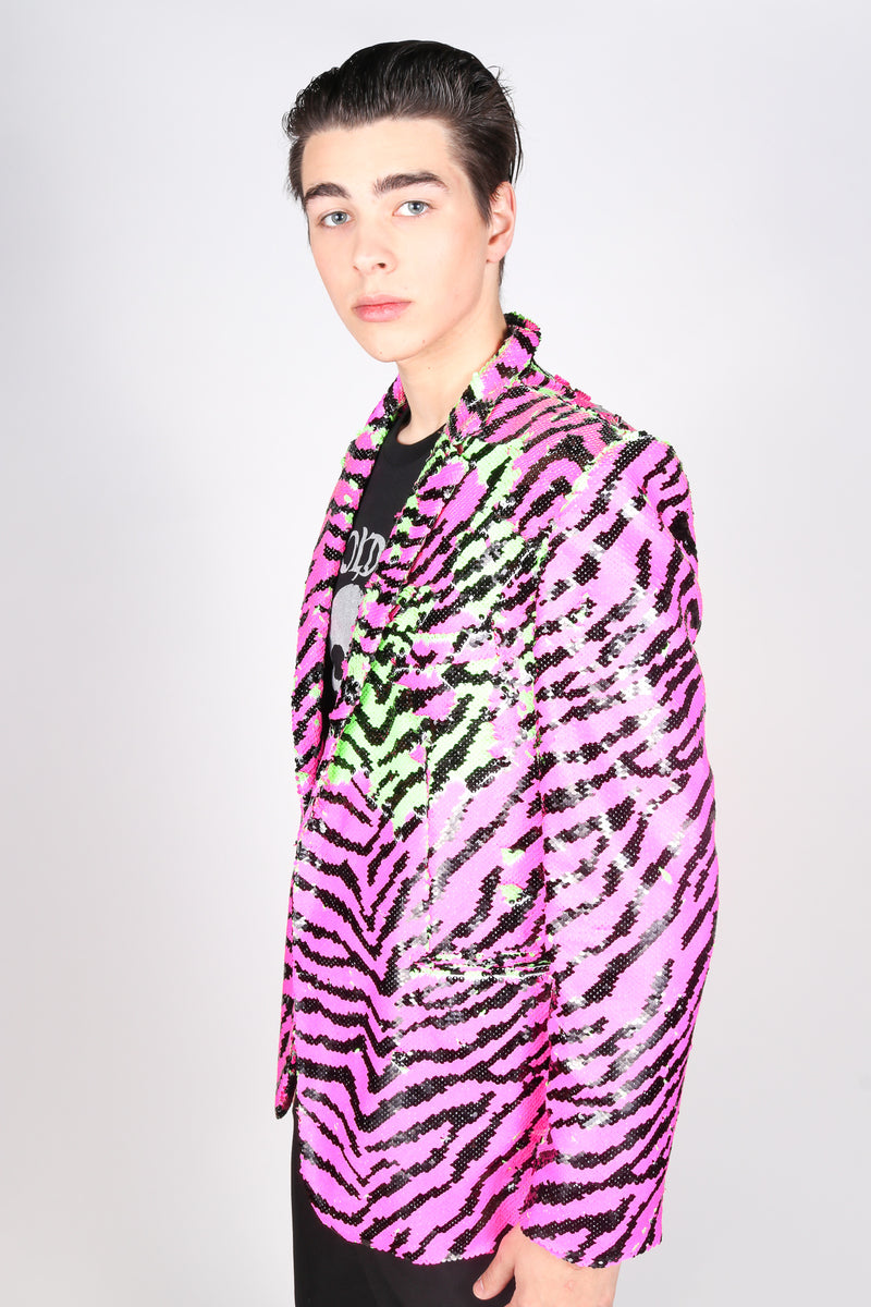 Any Old Iron Neon Zebra Jacket